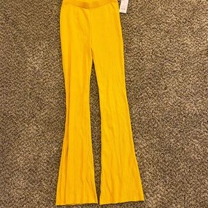 Wild Fable High-Rise Yellow Flare Pants